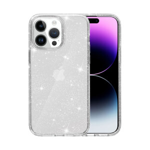 Olixar Clear Glitter Tough Case - For iPhone 16 Pro Max