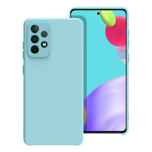 Olixar Pastel Blue Soft Silicone Case - For Samsung Galaxy A52