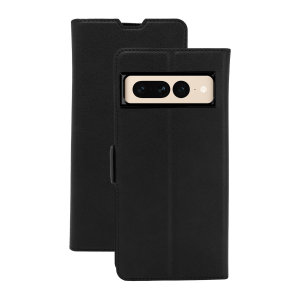 Olixar Eco-Leather Black Wallet Stand Case - For Google Pixel 7 Pro