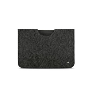 Noreve Grained Black Leather Pouch With Apple Pencil Slot - For Apple iPad Pro 11" 2022