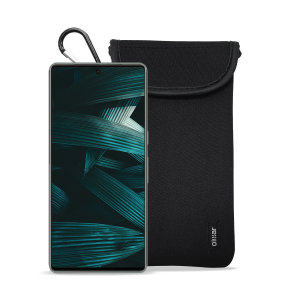 Olixar Black Neoprene Pouch with Card Slot - For Google Pixel 7 Pro