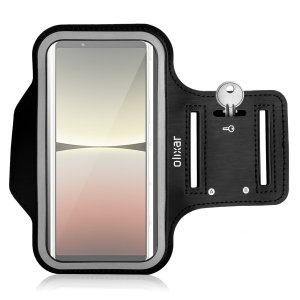 Olixar Black Running and Fitness Armband Holder - For Sony Xperia 5 IV