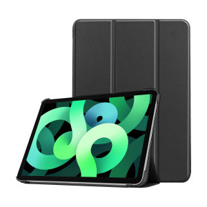 Olixar Black Leather-Style Stand Case - For iPad 10.9" 2022