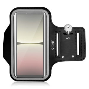 Olixar Black Running and Fitness Armband Holder - For Sony Xperia 10 V