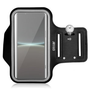 Olixar Black Running and Fitness Armband Holder - For Sony Xperia 5 V