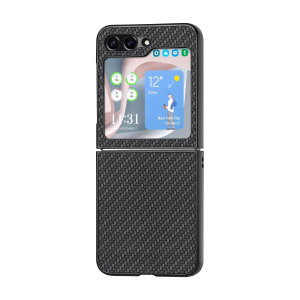 Olixar Black Carbon Fibre Case - For Samsung Galaxy Z Flip5