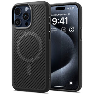 Spigen Core Armor Matte Black MagSafe Case - For iPhone 15 Pro