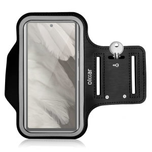 Olixar Black Running and Fitness Armband Holder - For Google Pixel 8