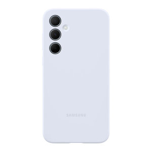 Official Samsung Light Blue Silicone Case - For Samsung Galaxy A35 5G